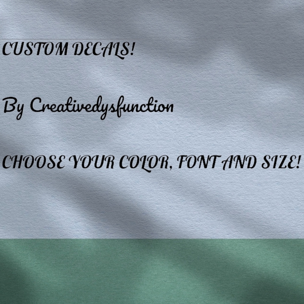 Custom decals